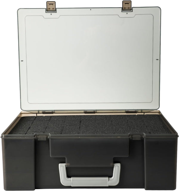 Portable Miniature Figure Storage & Carrying Case - 4 Foam Layers fits 108 Infantry Minis & Large Figures