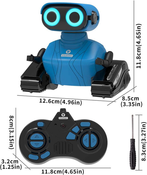 2.4Ghz 3 4 5 6 7 8 KaeKid Robots for Kids, Remote Control Robot Toys with LED Eyes & Flexible Arms, Dance & Sounds, RC