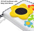 ABCKEY My Family And Friends Baby Photo Album, Sunflower Baby-safe Mirror, Holds 18 Photos, Colourful