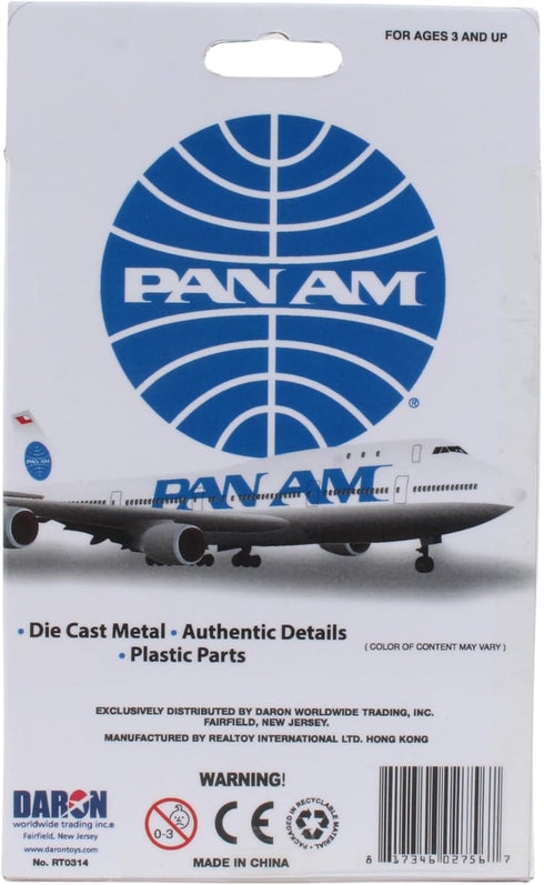Daron Planes Pan Am Single Plane (RT0314), White Model