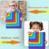 2 in 1 Multiplication Table and Digital Addition Table - DK-SIMINA Rainbow Dimple Fingertip Math Toy (1 PCS)