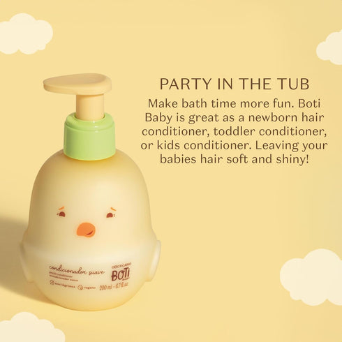 200ml O Boticrio Boti Baby Conditioner, Hypoallergenic, Vegan, Alcohol Free, Paraben Free & Dye Free