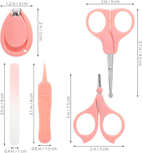 Trimmers Sosoport Nail Clippers Grooming Kit for Newborns Includes Nail Cute Case for Safe Manicure and Pedicure Care