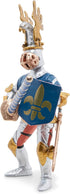 Papo Hand-Painted Medieval-Fantasy Figurine - Blue Knight Fleur de LYS, Collectible for Children