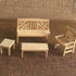 1:12 4 Set, 1 1 1 1 EatingBiting Dollhouse Accessories Furniture Dollhouse Miniature Furniture Wooden Garden Unpainted