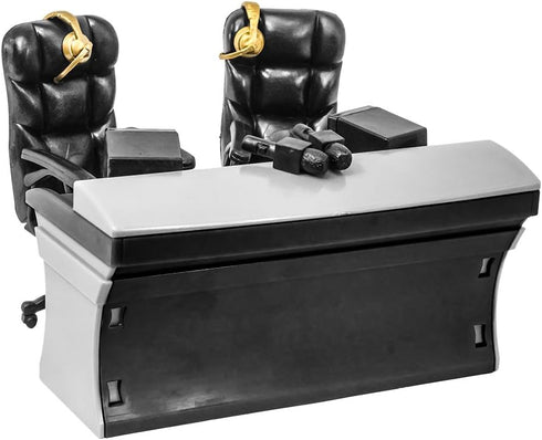 Commentator Playset Ultimate Black Table for Wrestling Action Figures