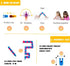 24PCS 11 inch (12 Wacky Tracks Fidget Toys, Sensory Snake Chains for Autism ADHD Stress Relief, Travel Train Plane