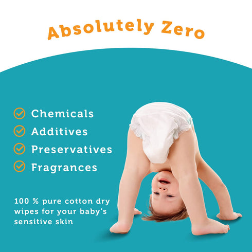 100% 2 Packs (200 Count). Whoopsie Wipes The Original Pure Cotton Dry Baby Wipes Ultra Soft, Unscented, Chemical-Free