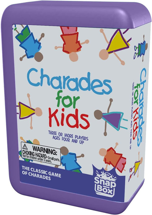 Pressman Charades for Kids Snap Box - The 'No Reading Required' Family Game in Travel Case