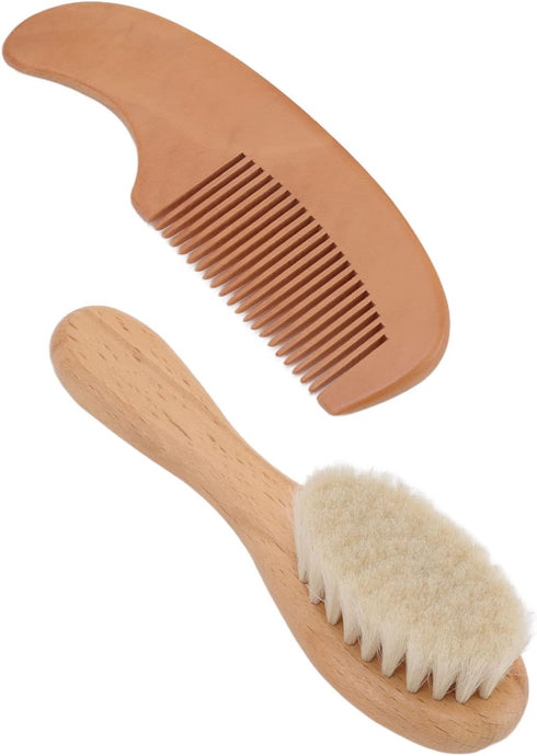 Set Walfront Baby Brush and Comb Multifunction Newborn Hairbrush for Men Hair Baby Bath