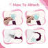 Clip,6 Pack TenderBabe Pacifier Pacifier Holder Clip with Adorable Frill Design,Soft Flexible Binky Clips for Baby Girl