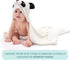 30 30 Inch HIPHOP PANDA Hooded Towel - Rayon Made from Bamboo, Bath Towel with Bear Ears for Newborn, Babie, Toddler