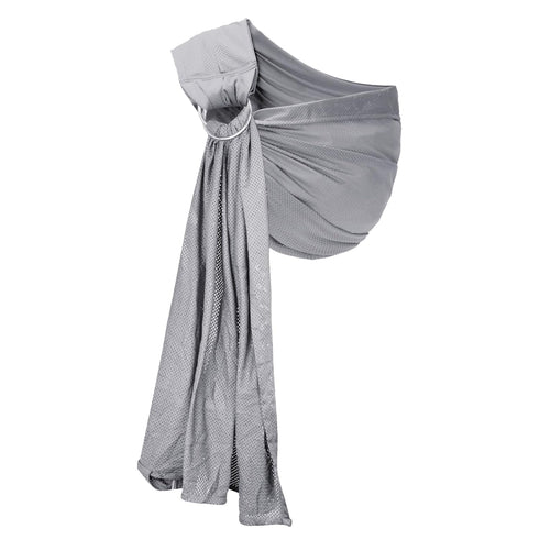 CUBY Breathable Mesh Water Baby Sling Carrier, Adjustable Ring Sling for Summer Swimming Pool Beach (Light Grey)