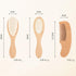 XFYSDIY Set Set Personalized Baby Hair Brush and Comb for Newborn, Custom Wooden Toddler Hair Brush with Soft Goat