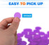 GSE 500 Pieces of 3/4-Inch Plastic Transparent Bingo Chips for Game Night, Classroom, Bingo Hall (Purple)