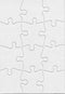 Hygloss Blank Decorating Art Activity - Jigsaw for Party Favors, DIY Invites, 5.5 x 8 Inches, 12 Pieces