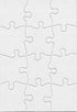 Hygloss Blank Decorating Art Activity - Jigsaw for Party Favors, DIY Invites, 5.5 x 8 Inches, 12 Pieces