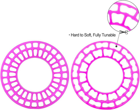 1.0 Silicone Tire Inserts for RC TRX4M SCX24 FCX24 Ax24 1/18 1/24 Crawler Wheels Foam Fill Kit, OD 58-63mm (Pink)