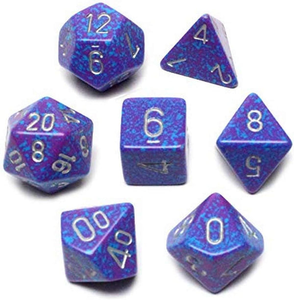 Chessex CHX25347 Speckled Silver Tetra Dice Set