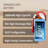 Gens ace 11.1V 1300mAh 3S 45C LiPo Battery Pack with Deans Plug for RC Plane Heli Airplane