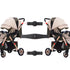 Ragyzity Twin Strollers Connector 2 in 1 for YOYO Strollers Pushchair, Accessories Pram Twins Coupler Bush