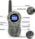 QNIGLO Kids Camping Walkie Talkies, Rechargeable Camo for Outdoor Adventure Game, Hiking, Army Police Toys for Ages 3-12