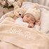 100% Personalized Baby Blanket Gift Box, GOTS Organic Certified, Customized Swaddle Blanket with Name, Receiving