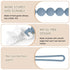 Draklary 4-Pack 100% Pacifier Clips Silicone, Pacifier Holder Clip with Stylish Round Design, Food Grade Silicone, Safe