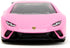 Pink Slips 1:32 Die-Cast Car, W1 Lamborghini Huracán Performante Toys for Kids and Adults in Glossy Pink