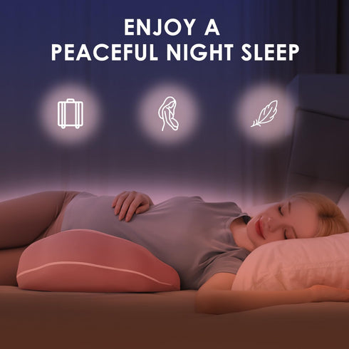 Chilling Home Portable Pregnancy Pillow for Sleeping-Memory Foam Maternity Pillow for Pregnant Women-Travel Wedge Body
