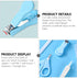 Set 4pcs Toyvian Nail Clipper and Manicure Scissors for Newborns and Nail Care Kit with File Safe Pink and Blue