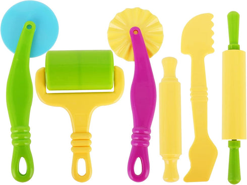 Dough Tools Set for Kids Ages 2-4 - 25pc Creative Play Accessories with Molds and Cutters