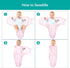 Biloban Swaddle Blankets for Baby Girl, 3-6 Months, Cotton Newborn Swaddle, Lovely Pink Print, 2 Pack