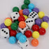 30 5 6 6 Game.(0.55 inches) Wahoo Board Game Replacement Marbles Each of Colors, Dice and a Play Bag for Wahoo Board