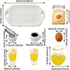 Honbay 9PCS Mini Fake Food Model, Miniature Breakfast Set for Mini House Outdoor Garden Party Celebration