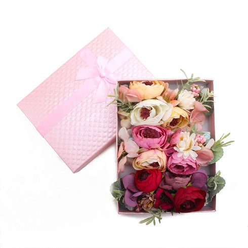 Baby Girl Floral Headbands, 3pcs Nylon Handmade Flower Crown Elastic Hairband for Newborn Toddler Hair Accessories