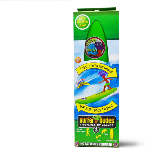 Wave-Powered Mini-Surfer Toy with Surfboard - J-Bay Jack Edition