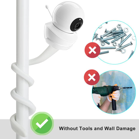 SUTINE 1/4 17" Baby Monitor Mount for Nanit Pro Smart Baby Monitor & Flex Stand, Also for Cameras with Screw Mount