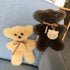 funlife 100% Australian Soft Lambskin Flat Teddy Bear for Baby Birthday Gift, Cream