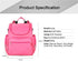 Insular Mummy Backpack Brand Diaper Bag Large Capacity Travel Baby Nursing Diaper Bags for Mum (Ivory)