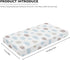 Streeyiu 52x28x8 Clouds Baby Crib Sheets for Boys Girls Cute Fitted Crib Sheet for Standard Crib and Toddler Mattress