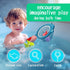 Set No Hole Bath Toys for Kids - Shark Bath Toys with Bath Net & Storage - Floating Toys for Water Pool Shower