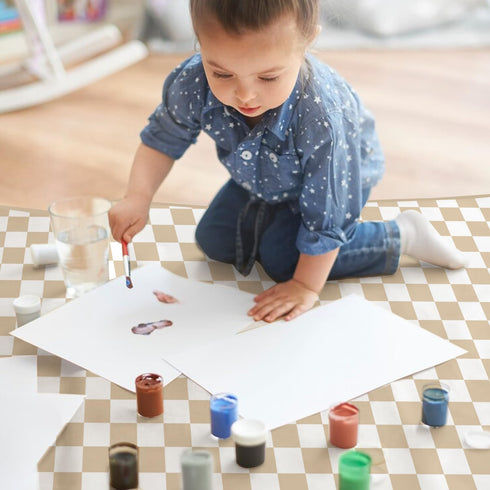 CoolaPeach 51 51 Inch Baby Splat Mat for Under High Chair, x Wipeable Splash MatFloor ProtectorWipe-Clean Tablecloth