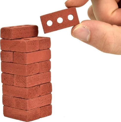 Acacia Grove Mini Red Bricks, 1:6 Scale, 16 Pack
