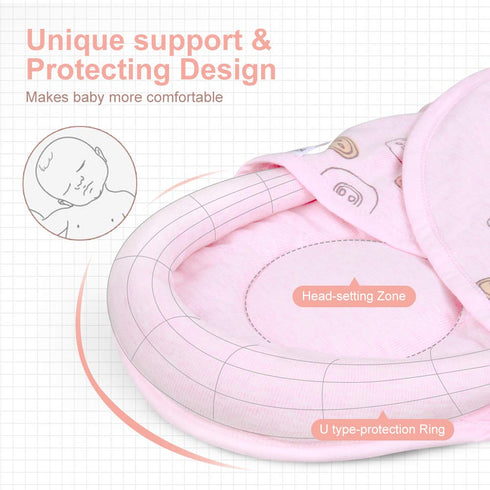 Unisex Baby Swaddle Blankets, Skin Friendly Wearable Swaddle Sleep Sack for Newborn Baby Boys Girls, Combed Cotton