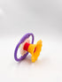 BaBeloved Flower Whistle Baby Teething Toys - Multiple Sensory Montessori Soft Food-Grade Teethers for 0-12 Months