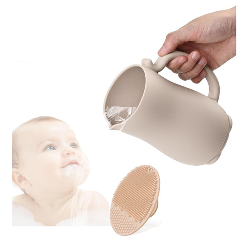Baby Bath Rinse Cup, Bath Cup for rinsing Hair,The Silicone Material is Soft and Safe, a Good Choice for Baby Bath