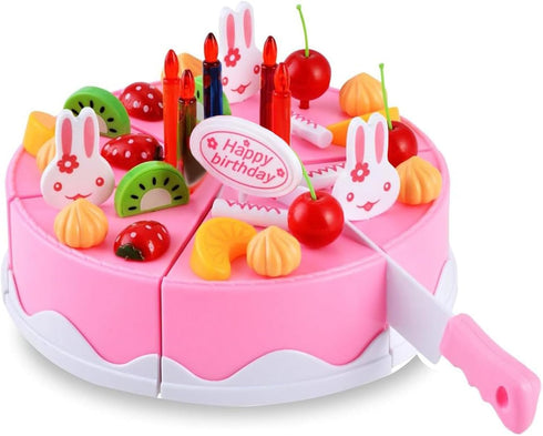 BigNoseDeer Play Birthday Cake Children's Day Gift Play Food Toy Set DIY