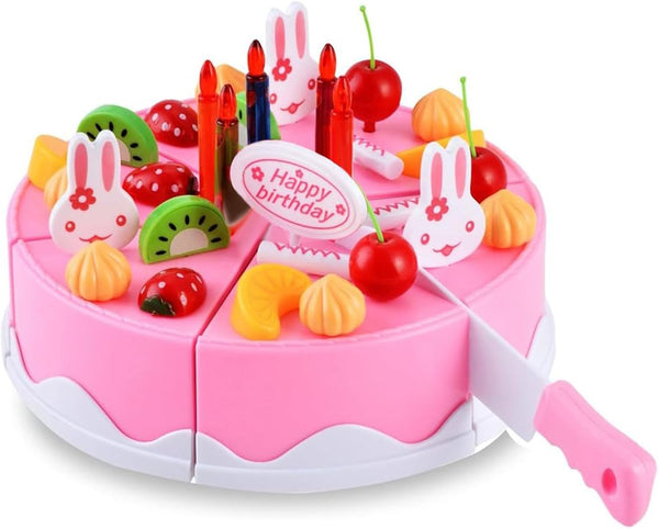 BigNoseDeer Play Birthday Cake Children's Day Gift Play Food Toy Set DIY