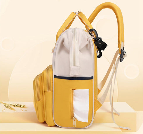 Ybberik Backpack Diaper Bag with Insulated Pockets, Stroller Straps, Large Waterproof Maternity Baby Changing Bags